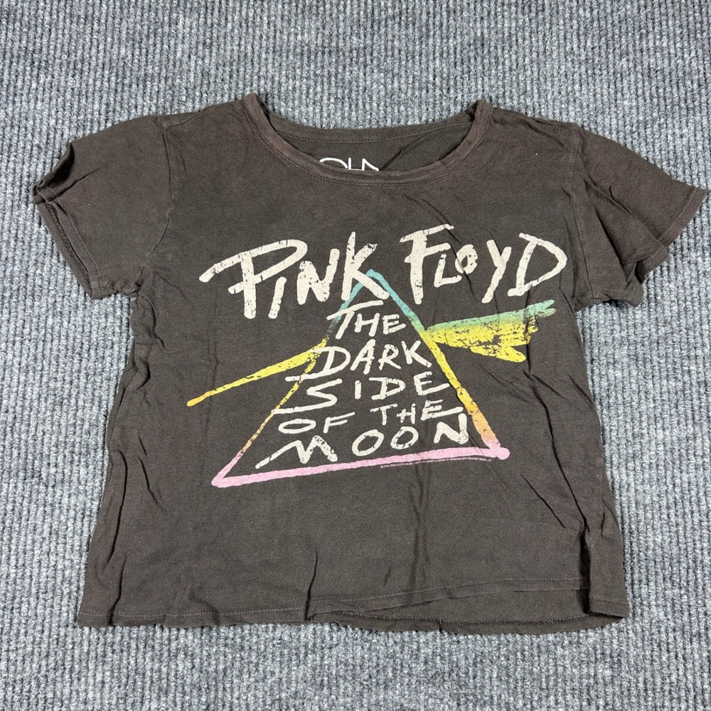 Chaser Pink Floyd Shirt Womens XS The Dark Side Of The Moon Graphic Charcoal
